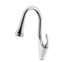 Aquacubic High Arc Brushed Nickel or Chrome CUPC American Style New Design Kitchen Faucet pull down sprayer